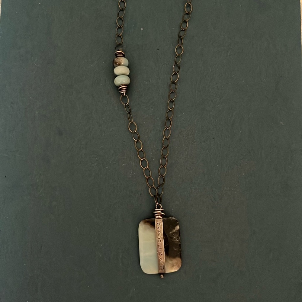 “to the beach” necklace